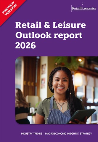 Cover of the UK retail and leisure outlook 2026 preview report by Retail Economics